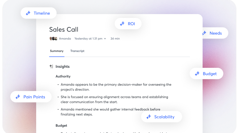 Capture insights with Otter
